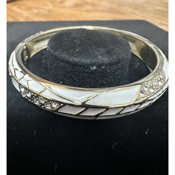 Sequin Nordstrom Multicolor Gold Tone Statement Enamel Bangle Bracelet # 54 - Picture 2 of 3